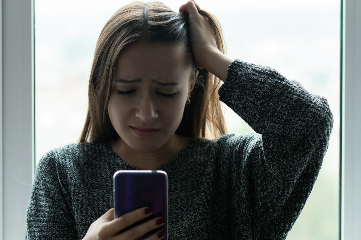 znerwicowana kobieta